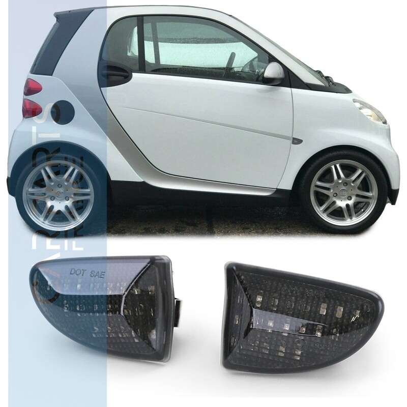 Paire de clignotants latéraux à LED pour Smart Fortwo 451 à partir de 2007