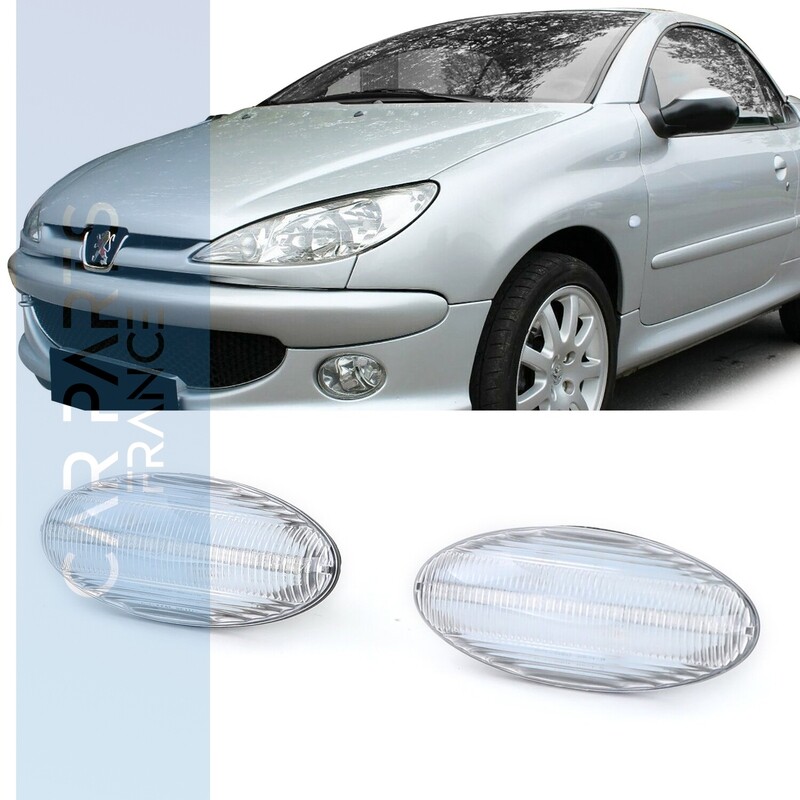 Paire de clignotants latéraux à LED pour Peugeot 206 307 4007 407