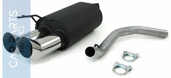 Silencieux / Pot d'échappement sport inox pour Renault Twingo 1993 - 2007