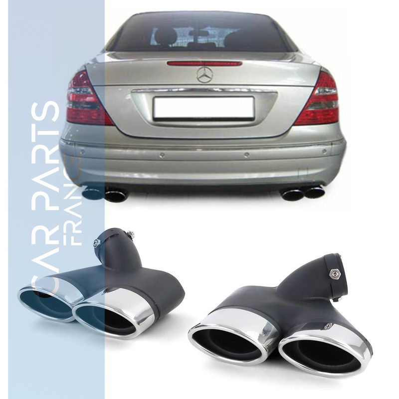 Embouts d'échappement sport inox pour Mercedes E W211