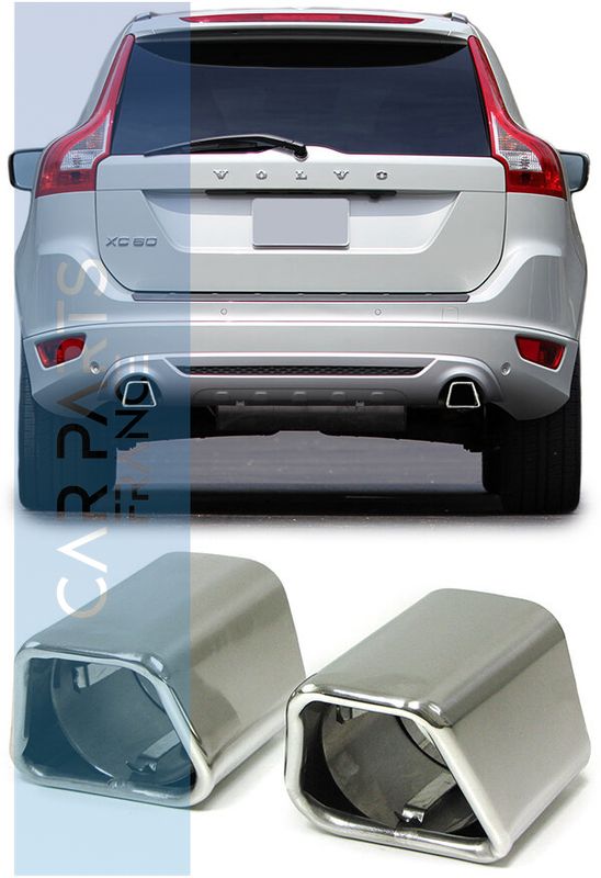 Cache échappement sport inox pour Volvo XC60 V60 S60 à partir de 2000