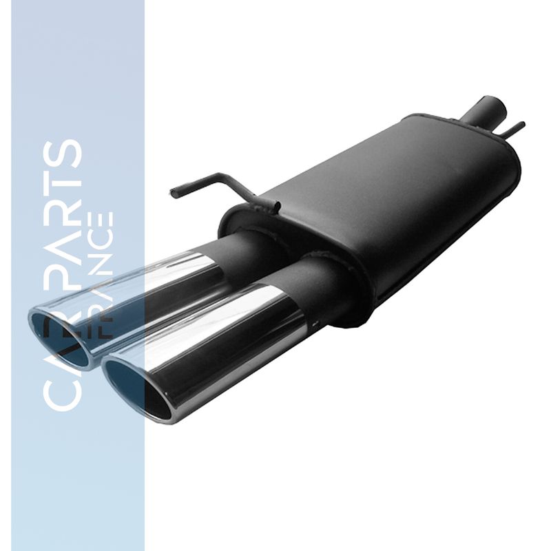 Silencieux / Pot d'échappement en acier 2x85/58mm pour Volkswagen Polo 86C 1981 - 1994
