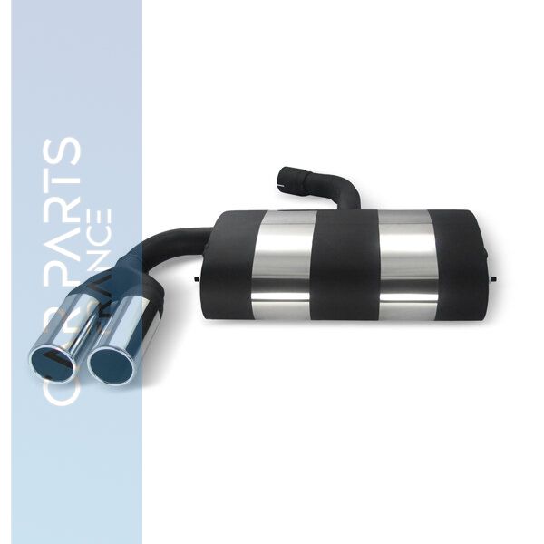 Pot d'échappement sport inox pour Volkswagen Golf 5 + Golf Plus à partir de 2003
