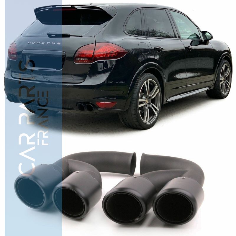 Sorties d'échappement sport inox pour Porsche Cayenne 92A V6 2010 - 2014