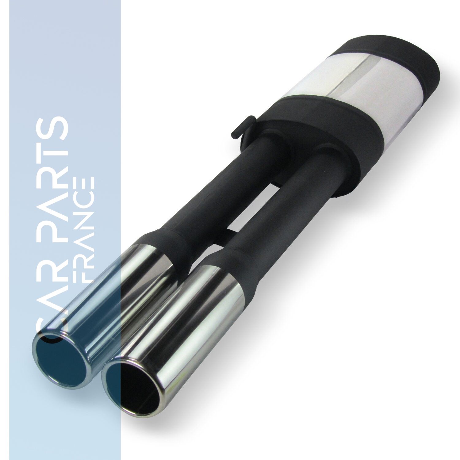 Silencieux / Pot d'échappement en acier inoxydable  2x76mm pour Volkswagen Passat 35i