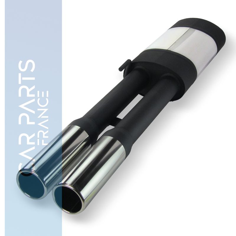Silencieux / Pot d'échappement en acier inoxydable  2x76mm pour Volkswagen Passat 35i