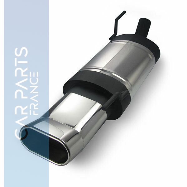 Pot d'échappement sport inox pour Volkswagen Polo IV 6N 6N2
