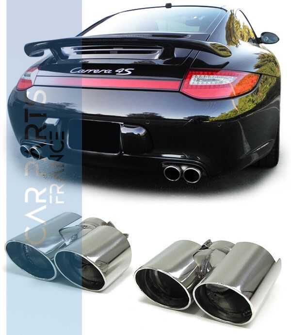 Sorties d'échappement sport inox pour Porsche 911 Carrera 997 S