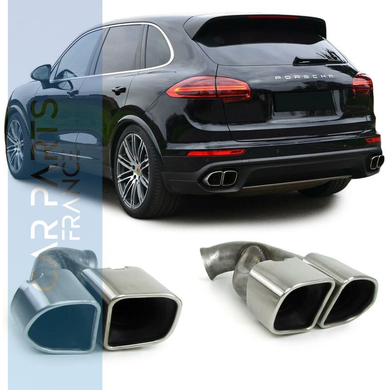 Sorties d'échappement sport inox pour Porsche Cayenne 92A 2014 - 2017