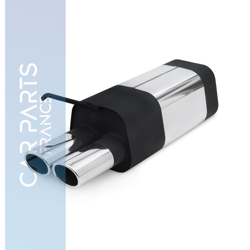 Silencieux / Pot d'échappement en acier inoxydable  pour Seat Leon Audi A3 Volkswagen New Beetle + Golf IV