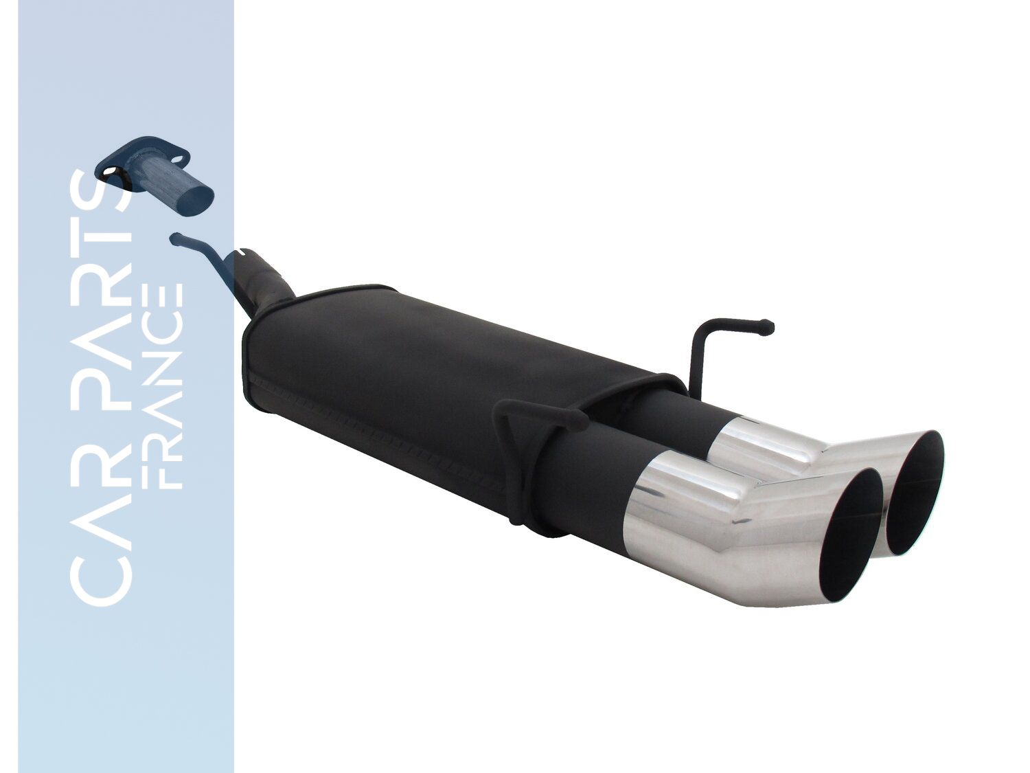 Silencieux / Pot d'échappement en acier 2x90mm pour Opel Astra G 1998 - 2004