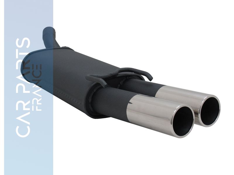 Silencieux / Pot d'échappement en acier 2x76mm pour Opel Tigra A 1994 - 2000