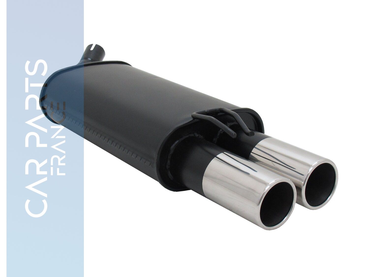 Silencieux / Pot d'échappement  en acier 2 x 76mm pour Renault Twingo I 1993 - 2007