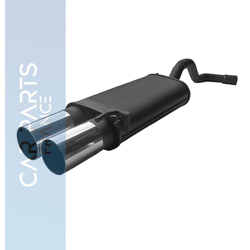 Silencieux / Pot d'échappement en acier 2x90mm pour Opel Astra G 1998 - 2004
