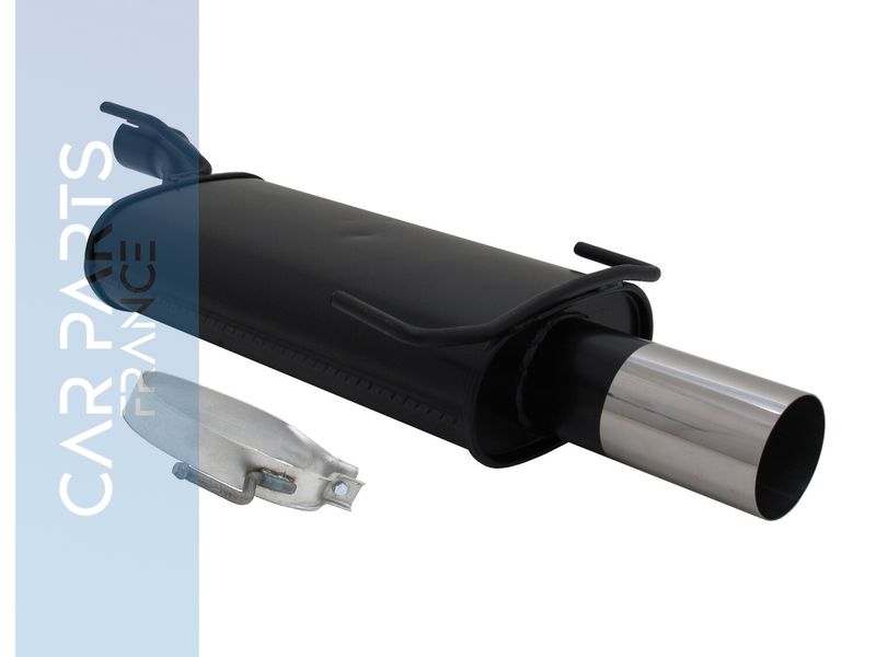 Silencieux / Pot d'échappement en acier 1x90mm pour Opel Astra F 1991 - 1998 + Kadett E 1984 - 1991