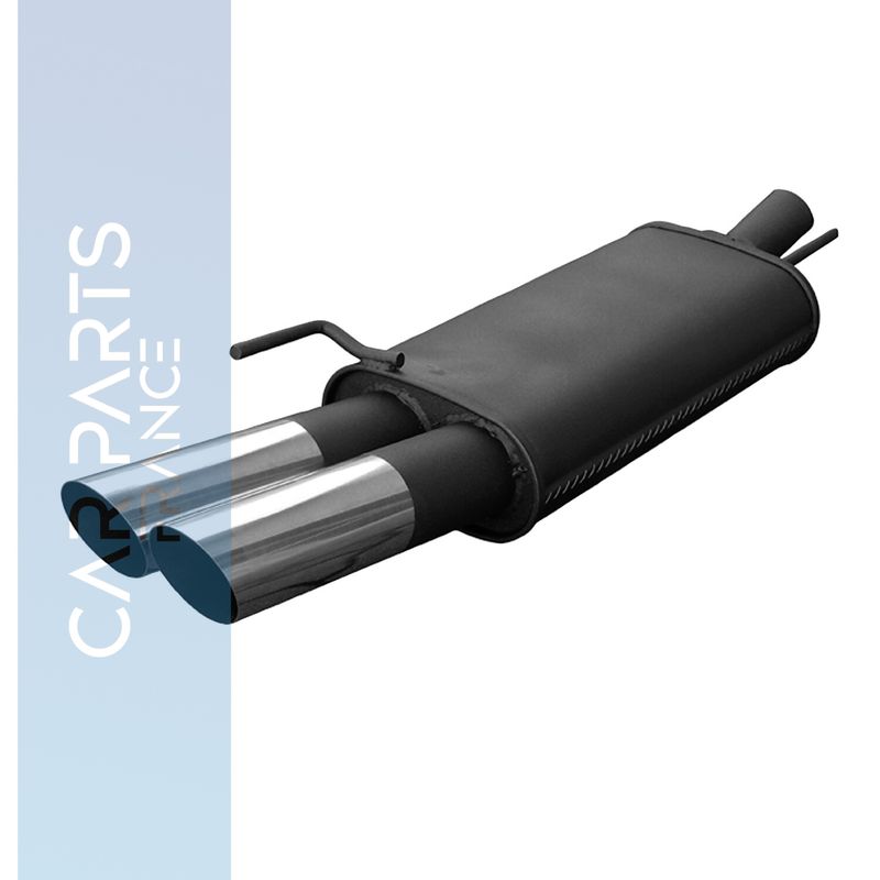 Silencieux / Pot d'échappement en acier 2x76mm pour Opel Astra G 1998 - 2004