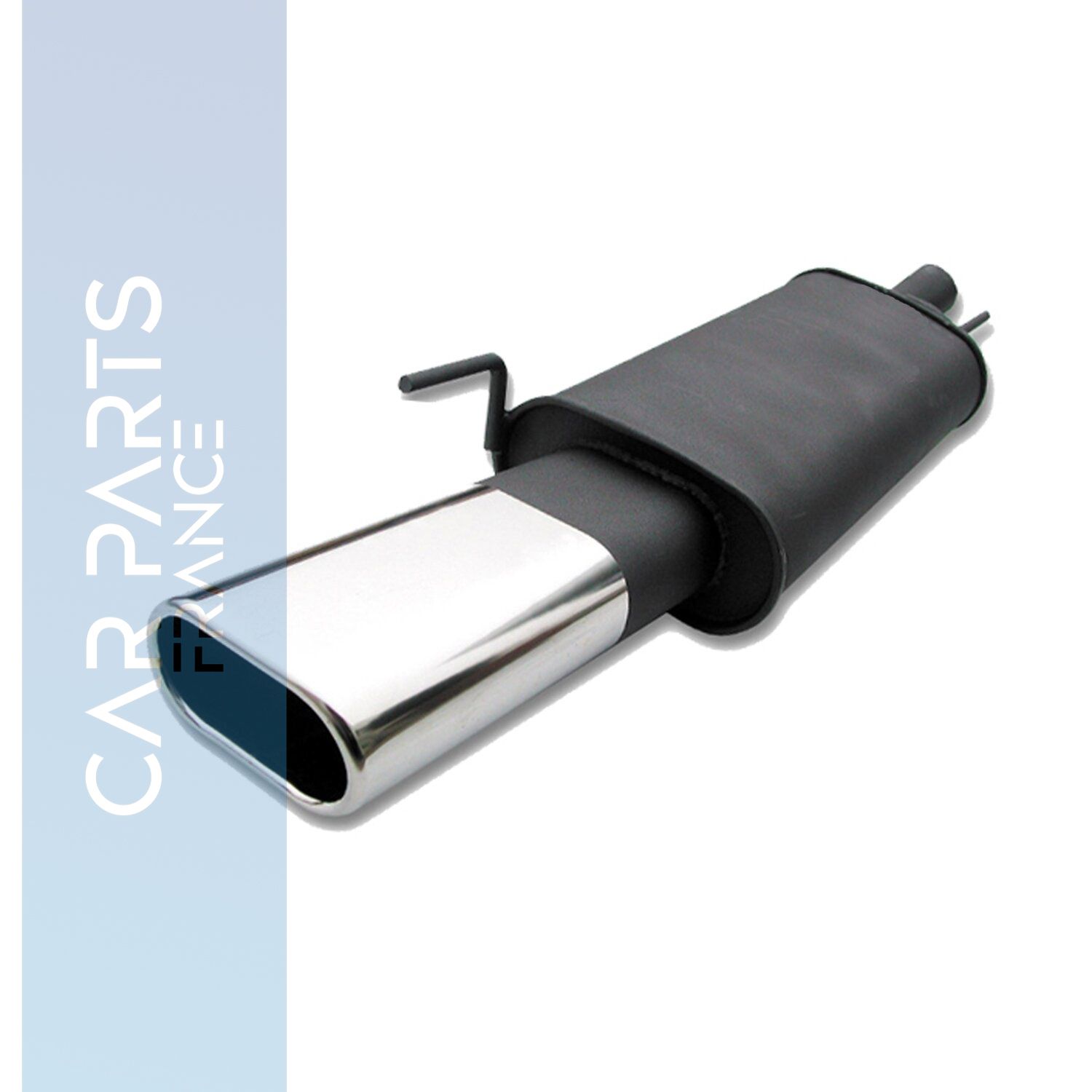 Silencieux / Pot d'échappement en acier 135x75mm pour Seat Arosa 1998 - 2004 + Volkswagen Lupo 1998 - 2005