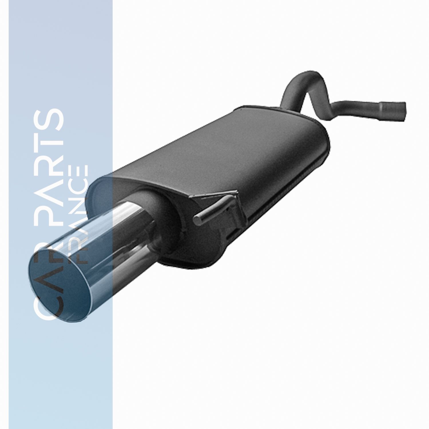 Silencieux / Pot d'échappement  en acier 1 x 76mm pour Renault Twingo I 1993 - 2007