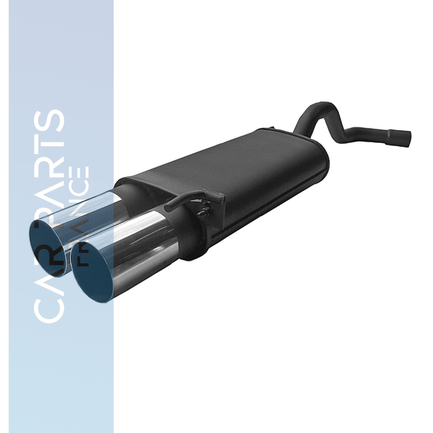 Silencieux / Pot d'échappement en acier 2x90mm pour Seat Leon