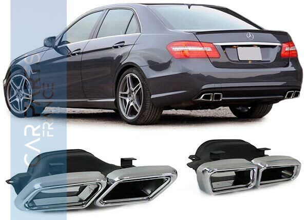 Embouts d'échappement sport inox pour Mercedes Classe E W212 à partir de 2009