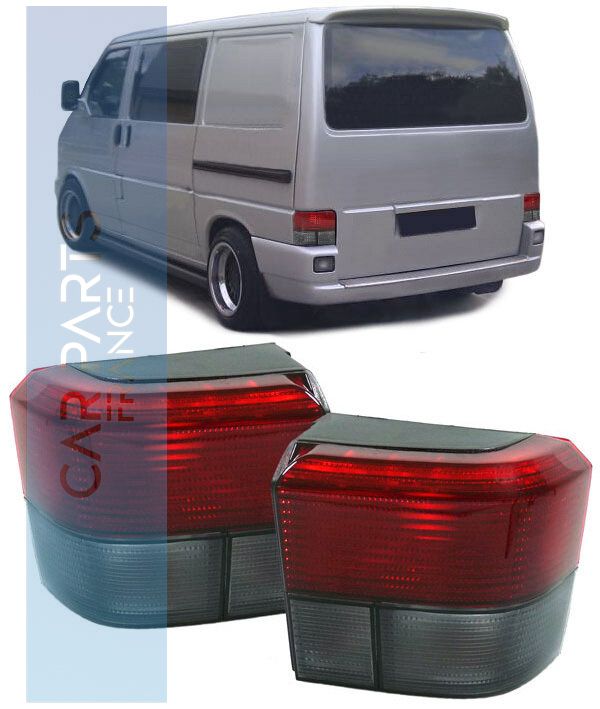 Paire de feux arrière rouge gris pour Volkswagen Bus T4