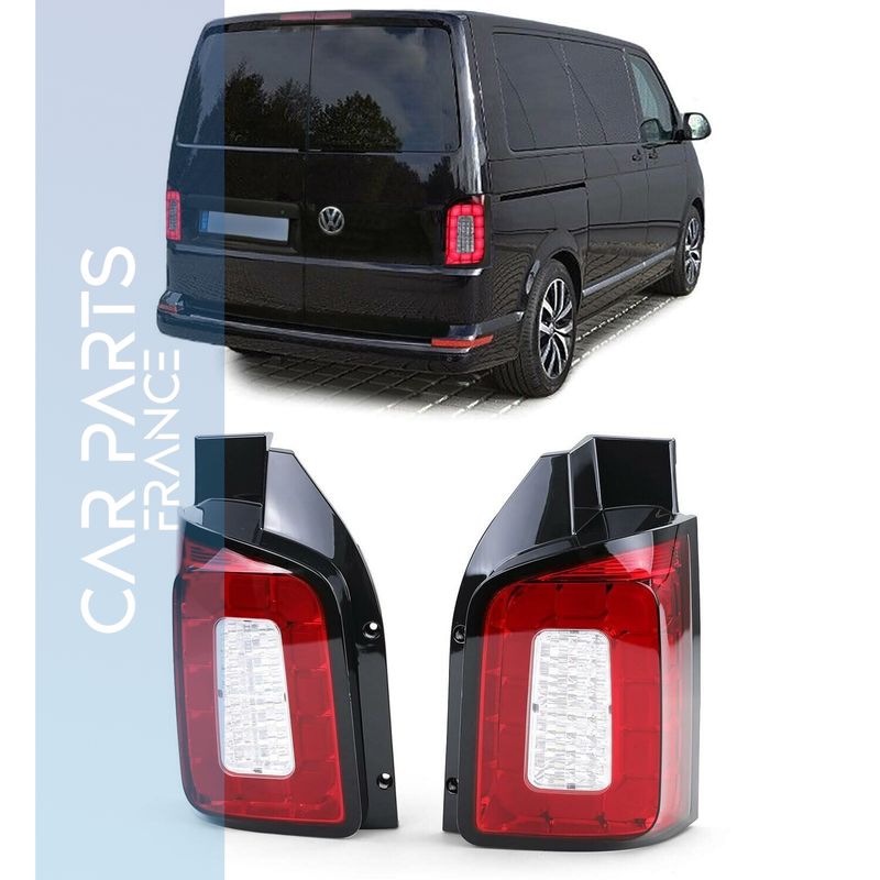 Paire de feux arrière à LED rouge clair pour  VW T6 Bus à partir de 2015