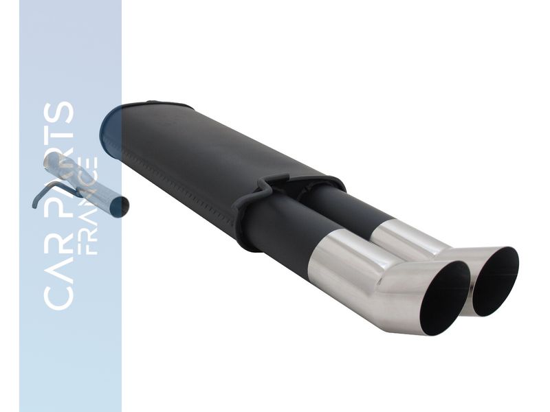 Silencieux / Pot d'échappement en acier 2x90mm pour Volkswagen Passat B3 / B4 1988 - 1997