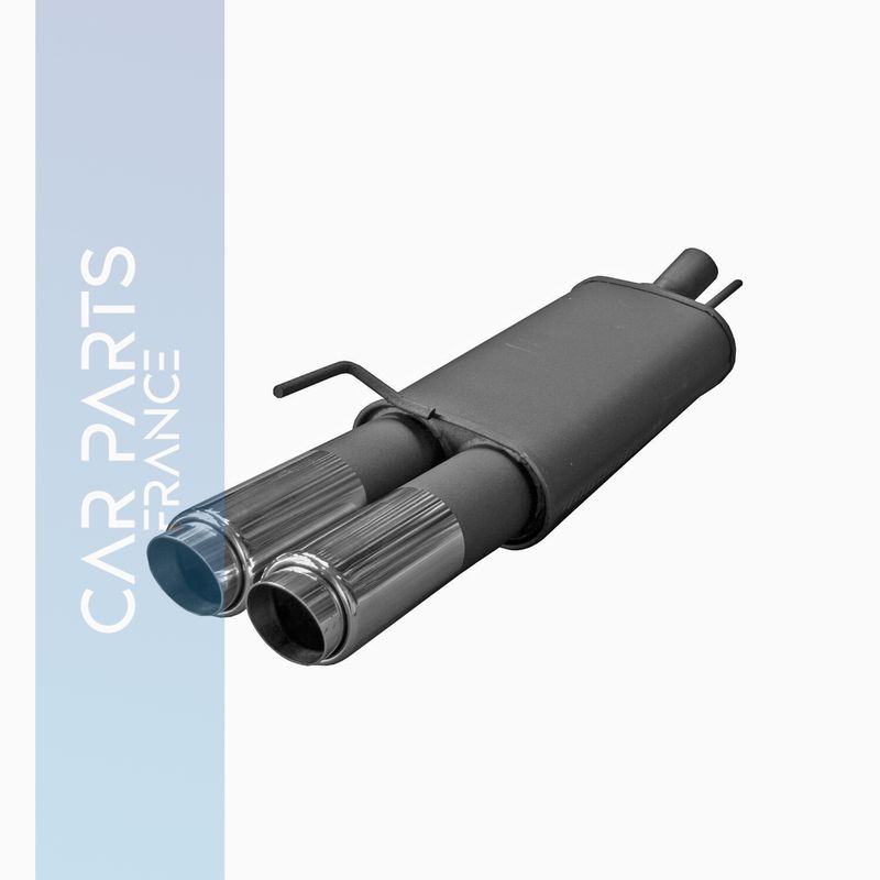 Silencieux / Pot d'échappement 2 x 76 mm pour Mercedes Classe C W203 à partir de 2000