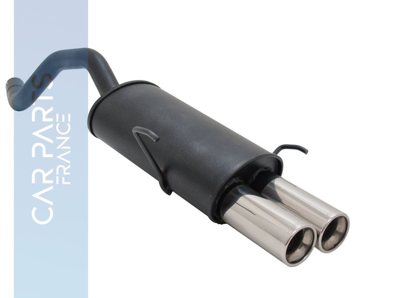 Silencieux / Pot d'échappement 2x76mm pour Fiat Punto 2 188 1999 - 2003