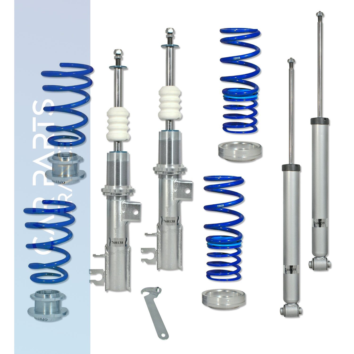 Combinés filetés / Coilovers BlueLine pour Opel Corsa D 2006 - 2014