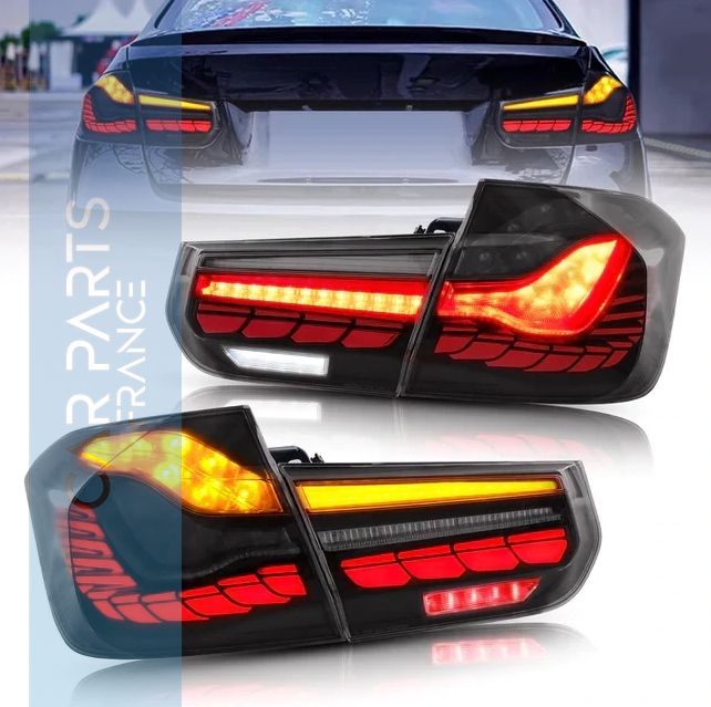 Feux arrière OLED pour BMW série 3 F30 F35 F80 berline 2013-2018 avec clignotants séquentiels ambre et éclairage d'animation dynamique 3D rouge (ne convient pas pour cabriolet | 2015 328i F30) Feux arrière OLED pour BMW série 3 F30 F35 F80 berline 2013-2018 avec clignotants séquentiels ambre et éclairage d'animation dynamique 3D rouge (ne convient pas pour cabriolet | 2015 328i F30)