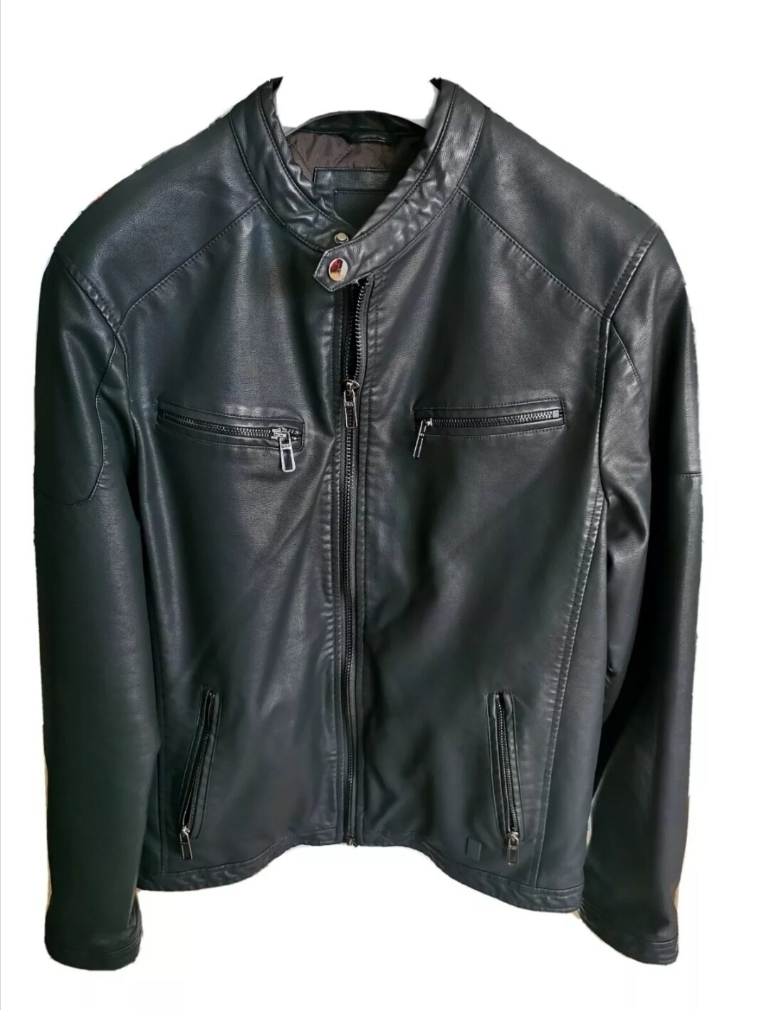 Giubbino biker in ecopelle