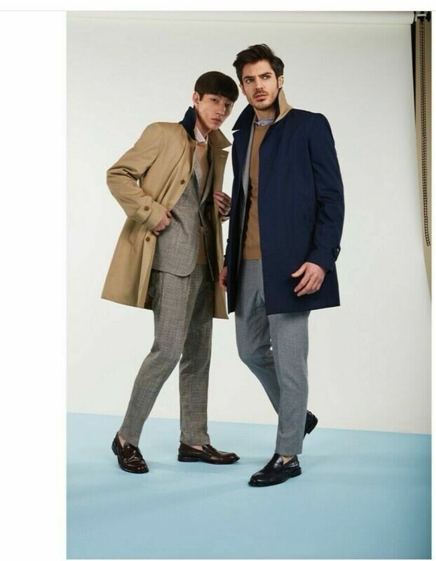 Trench impermeabile in misto cotone