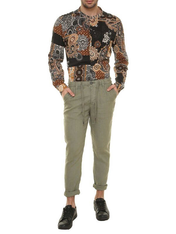 Pantalone in lino con coulisse