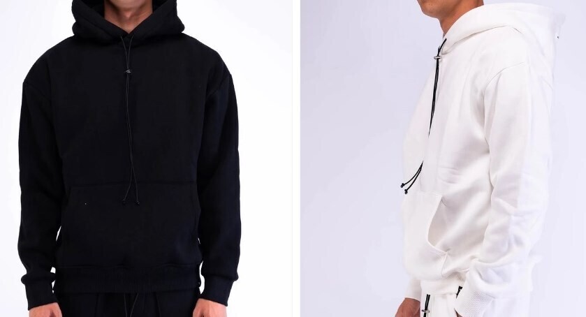 Felpa regular basic con coulisse