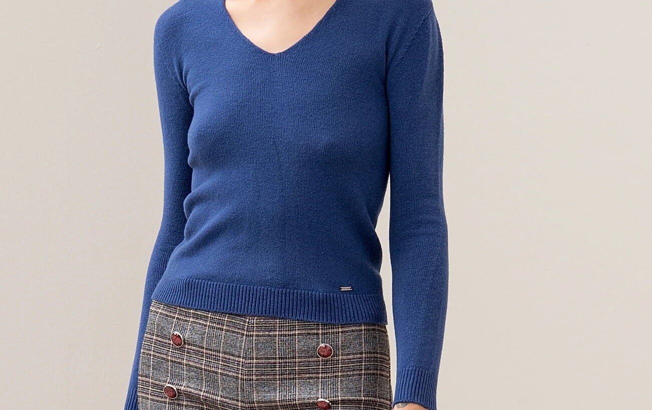 Maglia regular con scollo a V