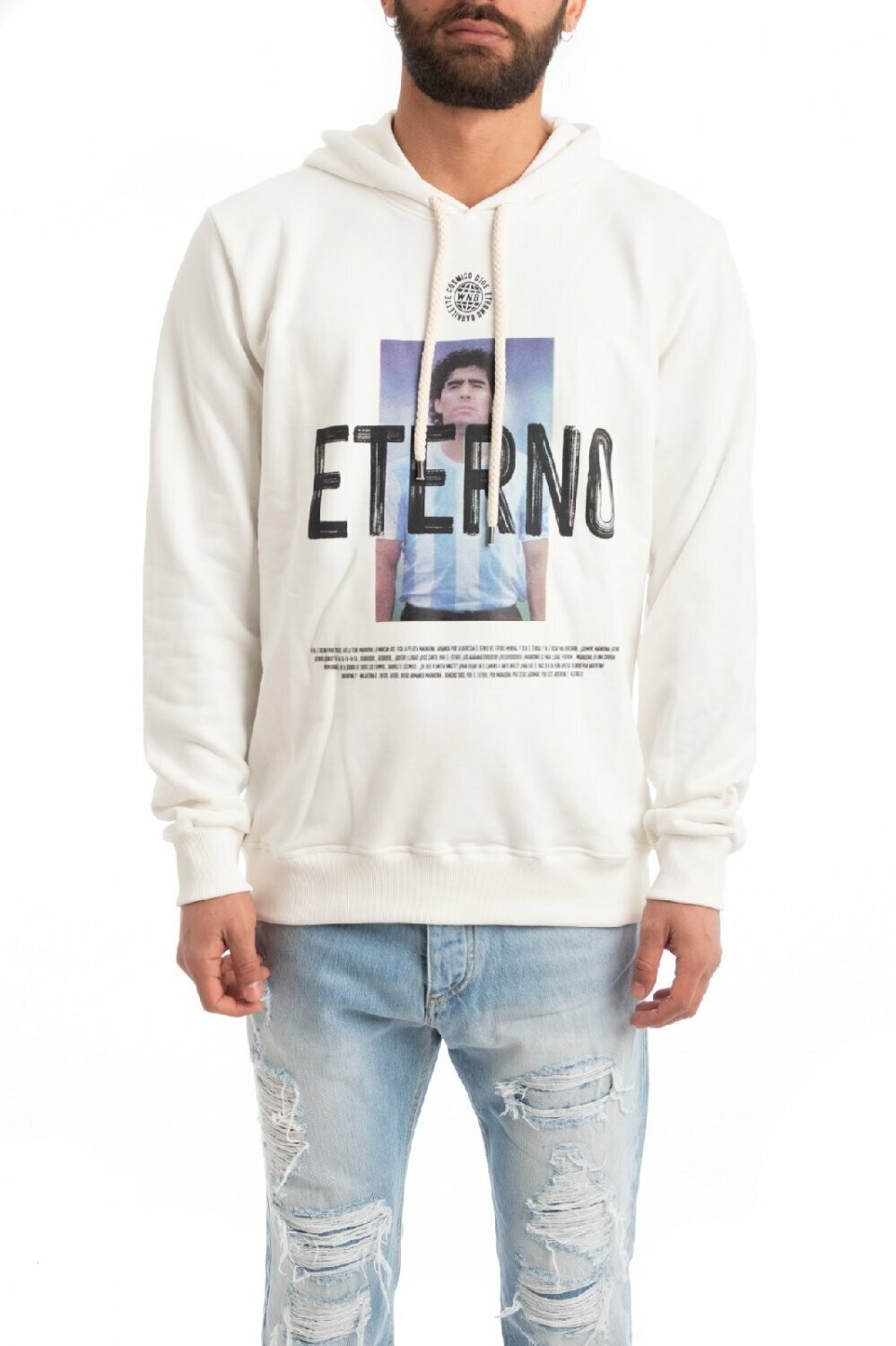 Felpa stampa Maradona eterno