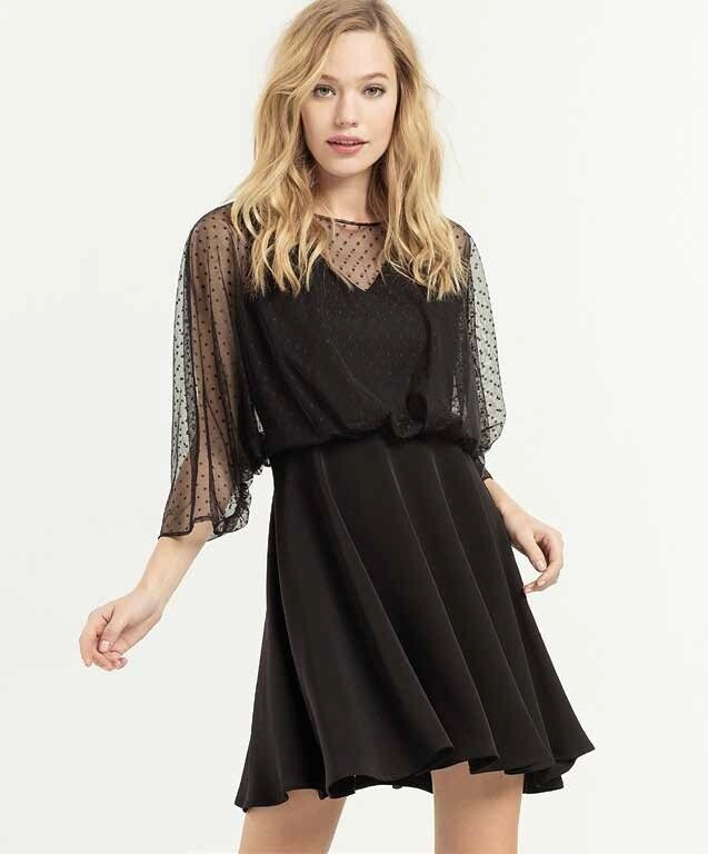 Vestito corto con tulle