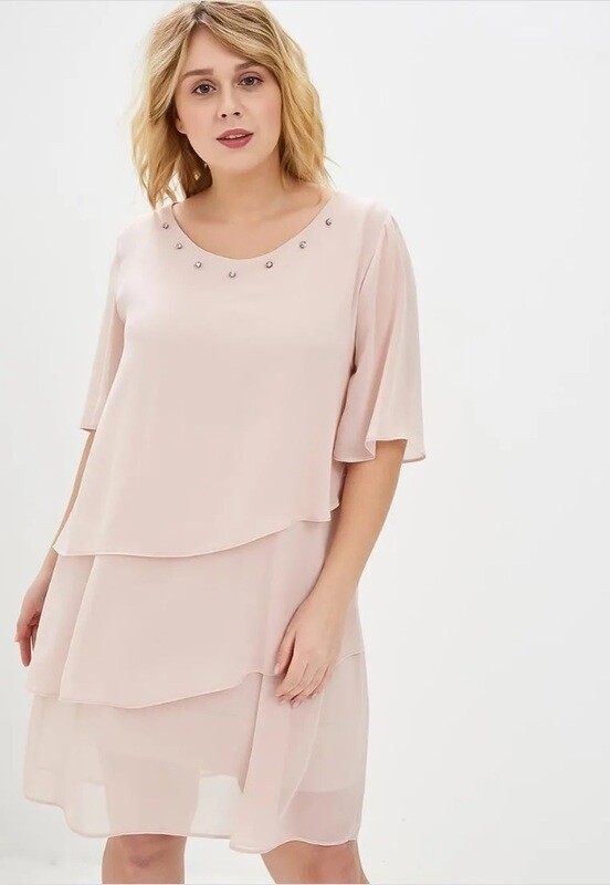 Vestito morbido con strass