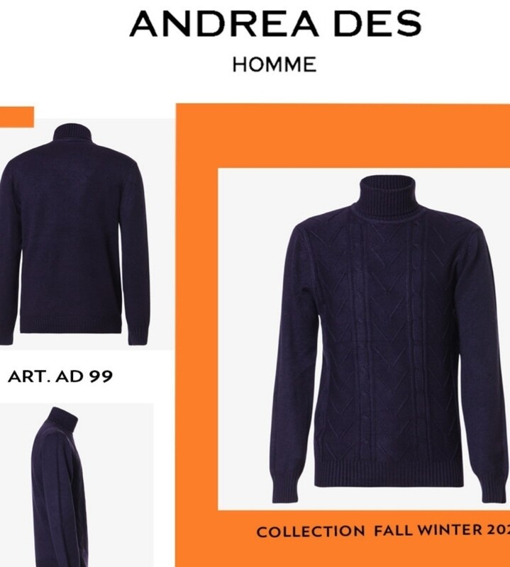 Maglia dolcevita trecce diagonali