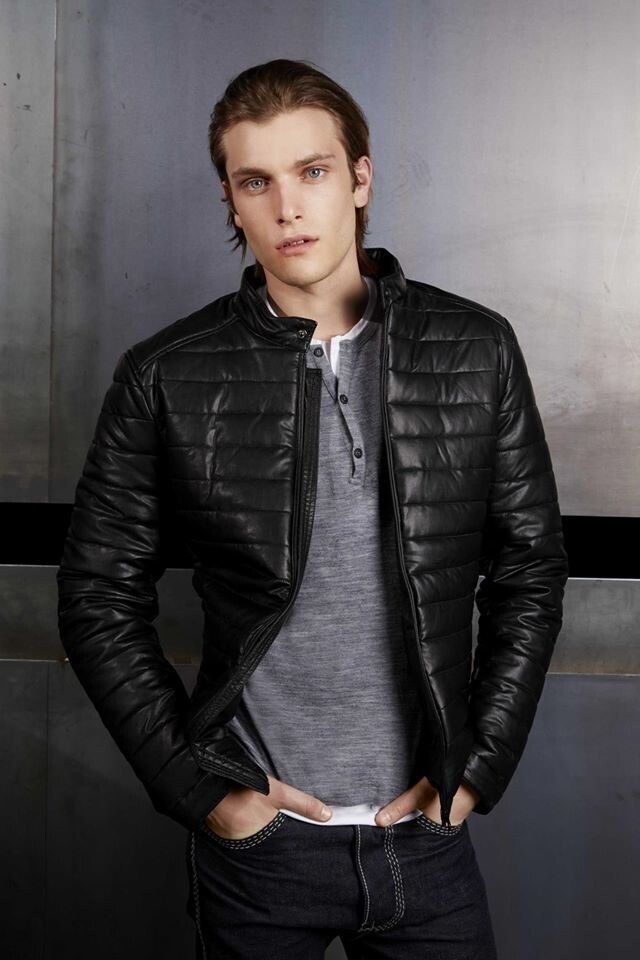 Giubbotto imbottito in ecopelle