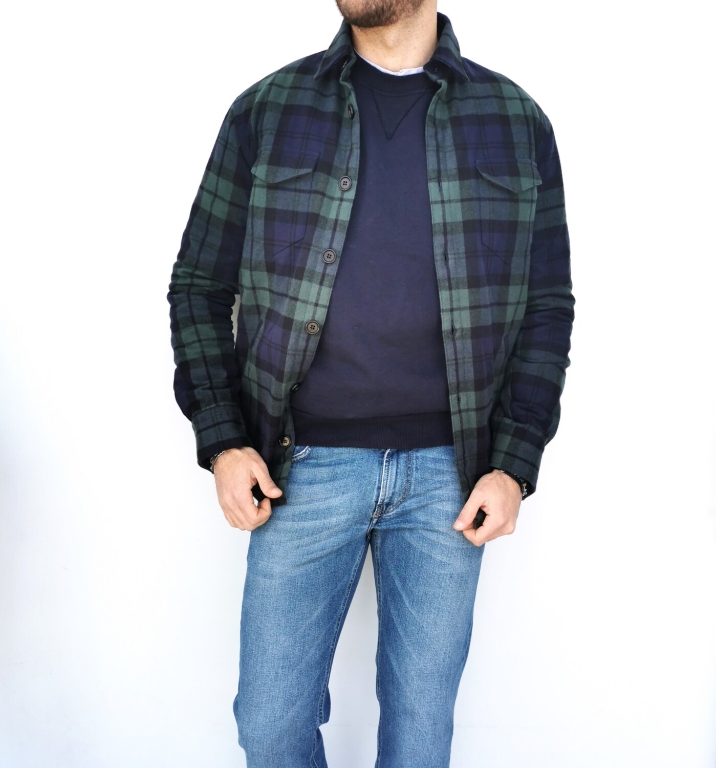 Giaccone tartan foderato