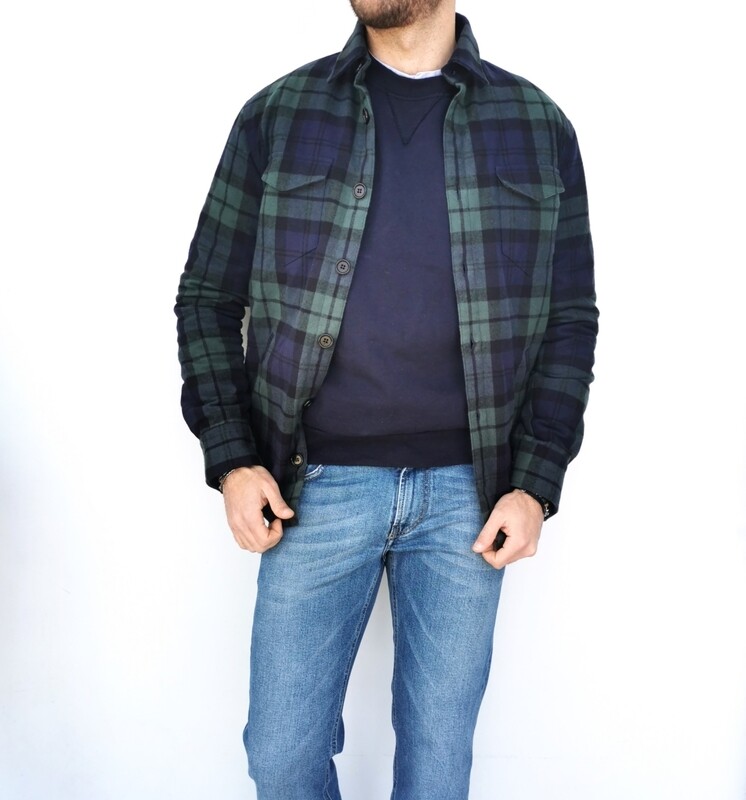 Giaccone tartan foderato