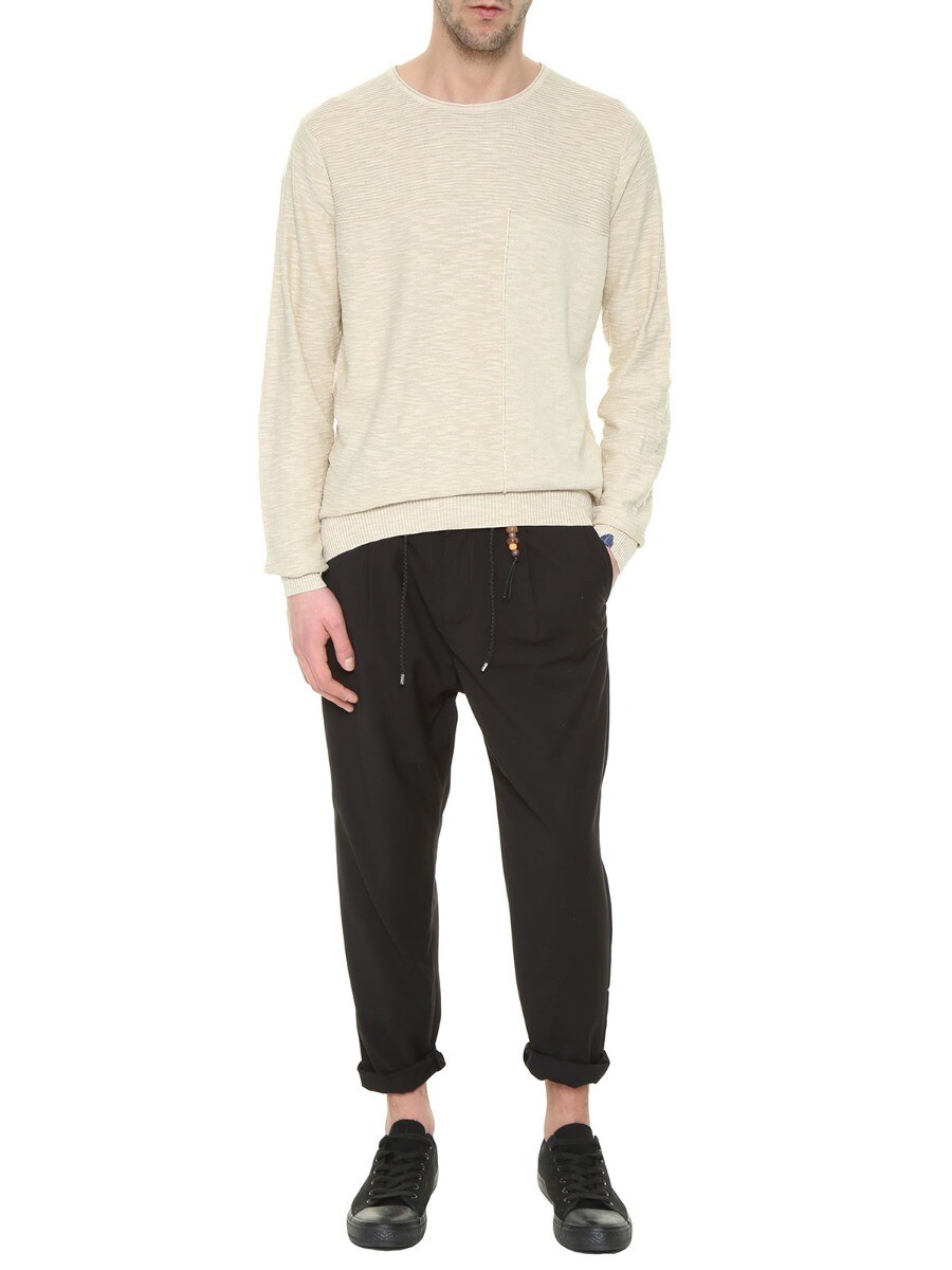 Pullover paricollo in filo