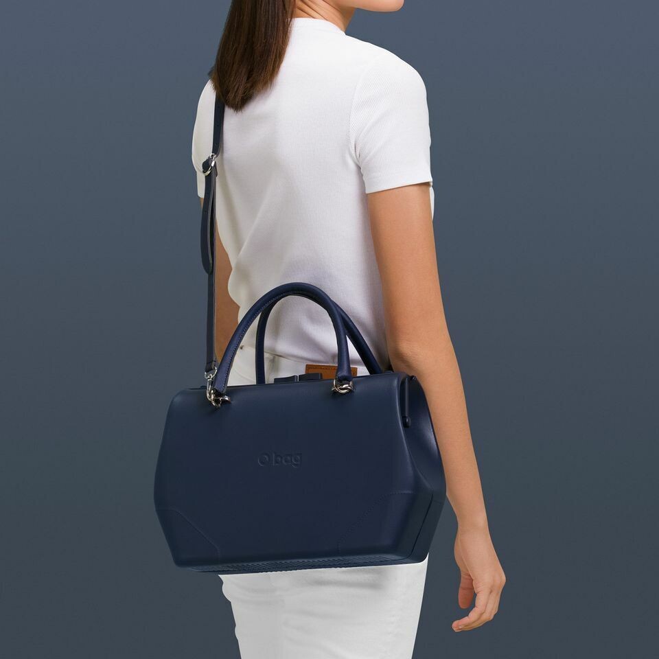 O bag doc con tracolla, COLOR: BLU