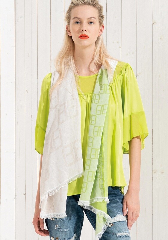 Foulard in morbida viscosa bicolor