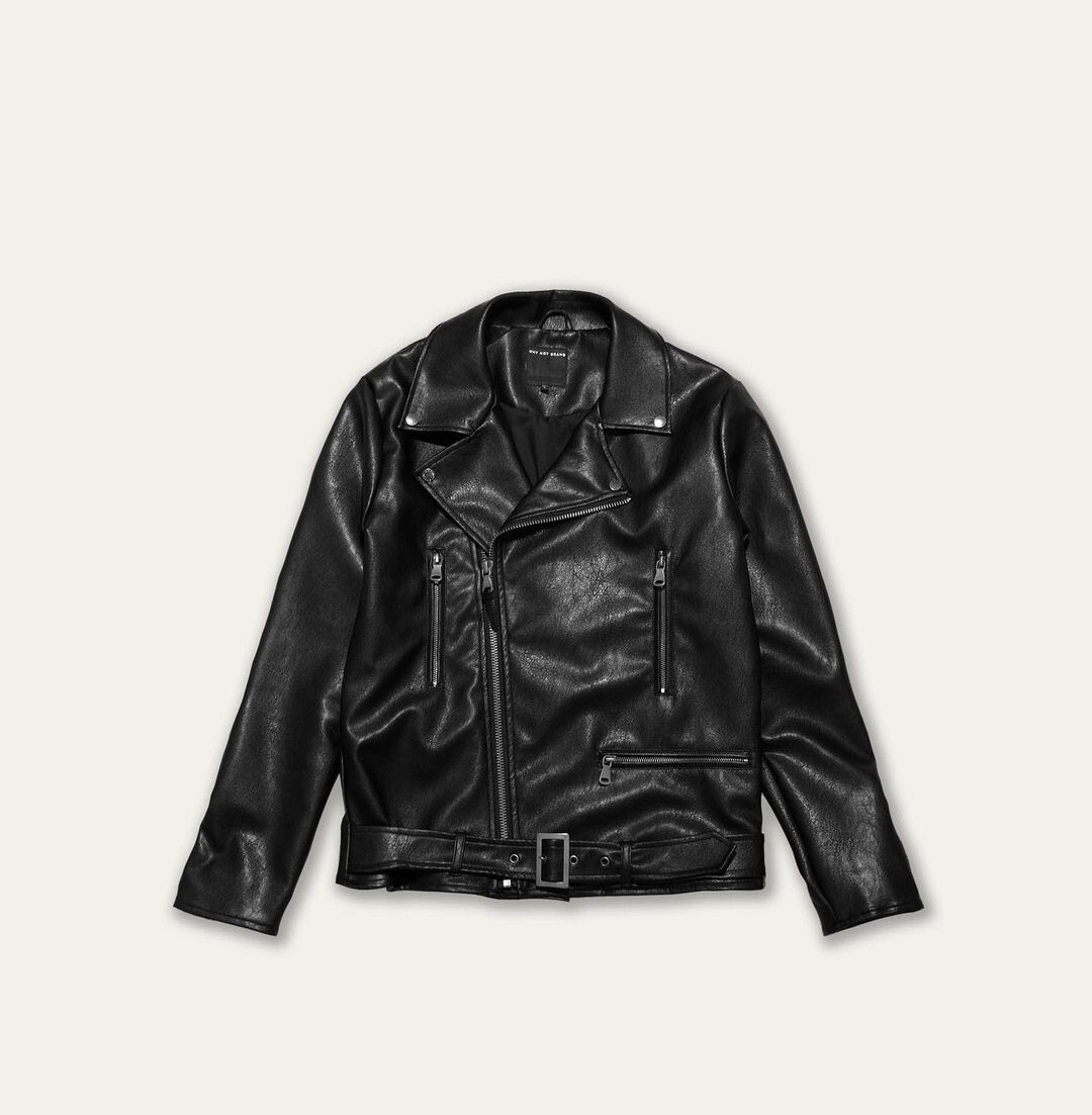 Giubbotto chiodo in eco pelle