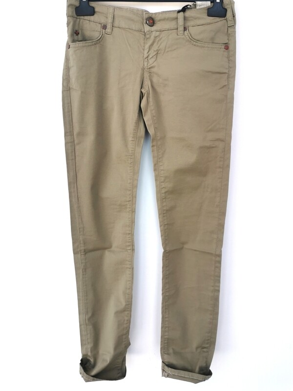 Pantalone donna in raso skinny