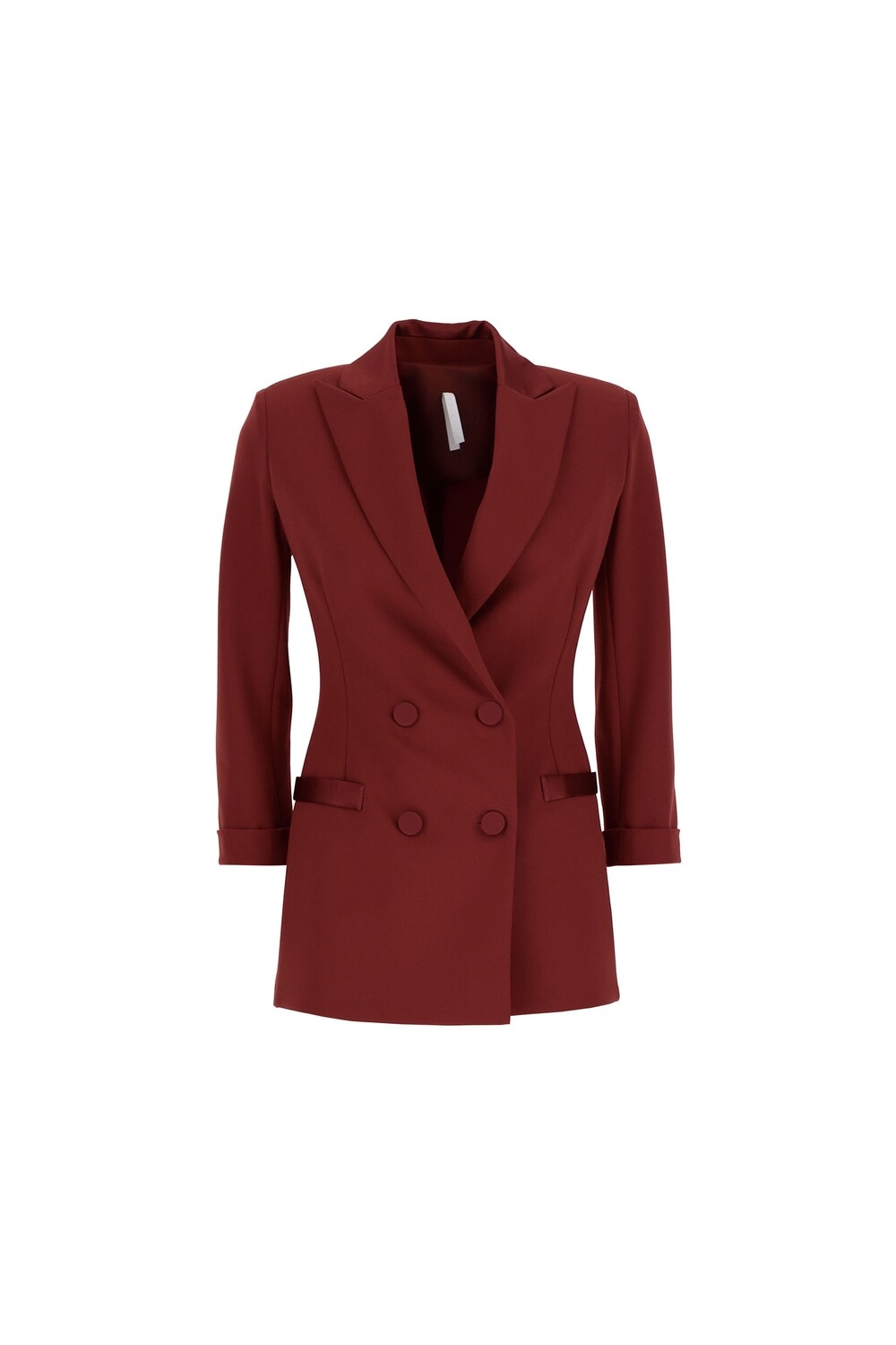 Giacca doppiopetto con revers a lancia, Size: XS, COLOR: Mosto