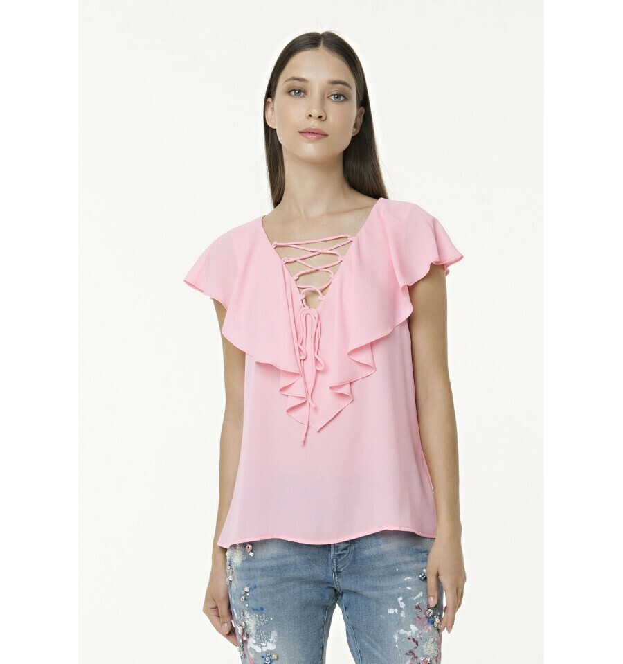 Camicetta con rouches